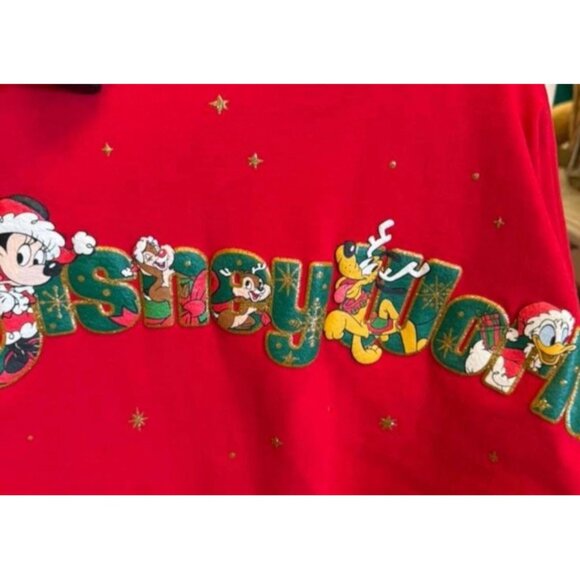 2025 Walt Disney World Parks Christmas Santa Mickey Spirit Jersey Shirt Pluto - Picture 3 of 5